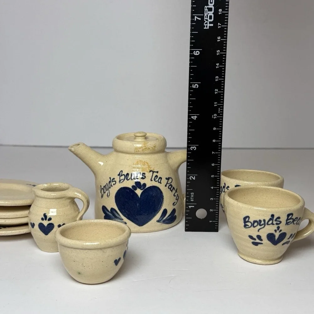 Boyd's Bears‎ Miniature Tea Set. 9 Pieces.